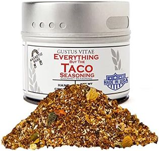 Everything But The Taco Seasoning | Gourmet Spice Blend | Non GMO, All Natural | Handmade in Small Batches in USA | Artisanal Seasoning Mix | Magnetic Tin | GLP-1 Friendly | Sustainably Sourced Rub | Ultra Premium | Gustus Vitae | #841