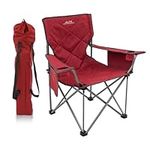 ALPS Mountaineering King Kong Camping Chairs for Adults with Mesh Cup Holders and Pockets, Built Durable and Reliable with Compact Foldable Steel Frame, Salsa/Charcoal