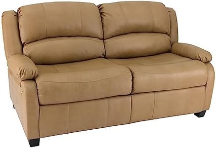 RecPro Charles Collection | 65" RV Hide A Bed Loveseat | Memory Mattress Foam | Sleeper Sofa | Pull Out Couch | RV Furniture | Slideout | Toffee