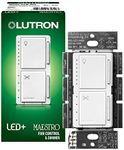 Lutron Maestro Fan Control and Light Dimmer for Dimmable LEDs, Incandescent, and Halogen Bulbs, Single-Pole, MACL-LFQ-WH, White