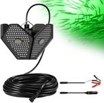 Goldlife 12V Underwater Fishing Light with 50ft Cable, 400W 40000LM Foldable Brightness Green LED Submersible Light Attractants for Docks/Boats/Kayaks, IP69K Rated for Fresh & Salt Water