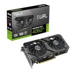 ASUS Dual GeForce RTX™ 4060 Ti EVO OC Edition 16GB GDDR6 (PCIe 4.0, 16GB GDDR6, DLSS 3, HDMI 2.1a, DisplayPort 1.4a, 2.5-Slot Design, Axial-tech Fan Design, 0dB Technology, and More)