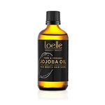 Loelle - Pure & Organic Cold Pressed Jojoba Oil - Suitable for All Skin Types - Jojoba Oil for Hair, Face, Hands, Body and Intimate Areas - Natural Cosmetics-Harvested in Peru 100ml