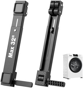 Appliance Slider Heavy Duty with Wheels, Adjustable Appliance Roller Base Max 32", Lockable Furniture Mover for Hardwood Floors, Easy Move for Refrigerator, Dryer, Dishwasher, Washing Machine (Black)