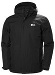 Helly Hansen Men's Waterproof Dubliner Insulated Jacket with Packable Hood for Cold Weather, Black, Large