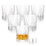 Treo by Milton Ignis On The Rocks Glass Tumbler,6 Pc Set,270 mlEach,Transparent