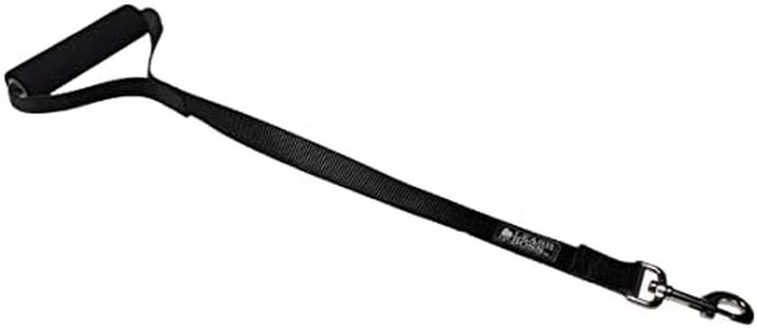 Leash Boss Short Dog Leash for Dog Training | Padded Traffic Handle Short Leash for Dog Training, Total Comfort When Dog Walking | Traffic Leash for Dogs Large, Medium, Small | Short Nylon Dog Lead