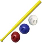 Wiffle Ball U.S.A Set - 32 Wiffle Bat with Red White and Blue Official Wiffle Balls - 4 Pack