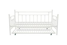 DHP Manila Metal Daybed/Trundle White Single