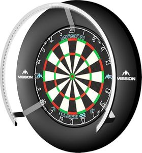 Mission Darts Torus 270 | Système d'éclairage LED pour cible de fléchettes avec accès facile à la zone de jeu de fléchettes pour un jeu illimité - Couleurs : noir, rouge, bleu, vert, violet, bronze et