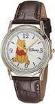 Disney Winnie the Pooh Adult Classic Cardiff Analog Quartz Leather Strap Watch