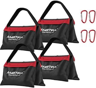 AMBITFUL Set of Heavy Duty Sand Bag Photography Studio Video Stage Film Sandbag Saddlebag for Light Stands Boom Arms Tripods(4 Packs)