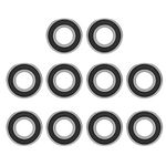 10Pcs Walfront 6002-2RS Sealed Rubber Deep-Groove Ball Bearings 15mm * 32mm * 9mm for Micro-Motors, Small Oscillating Motors