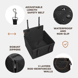 Wuglo Waterproof Dog Car Seat – Pet Booster for Cars