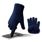 ineepor Alpaca Gloves Men Women Winter Thermal Gloves Touch Screen Warm Knitted Wool Gloves with Grip Anti-slip Driving Flexible Elastic Cuff