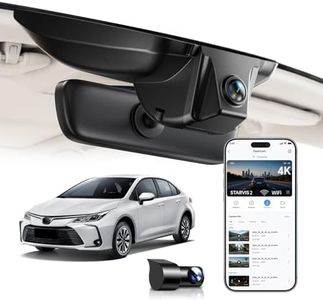 OVAMAN 4K STARVIS 2 & Rear 1080P Dash Cam for 2021-2024 Toyota Camry LE L XLE TRD XSE SE Hybrid (Gen8/XV70),OEM Look UHD 2160P Video with WiFi App, Loop Recording,Parking Hardwire Kit,128GB