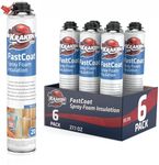 Kraken Bond Fastcoat Spray Foam Insulation - Insulation Foam Spray, Polyurethane Spray Foam, Heat Insulation&Acoustic Spray, Self Expanding Foam, Foam Insulation Can, Gun/Cleaner NOT Included | 6 Pack
