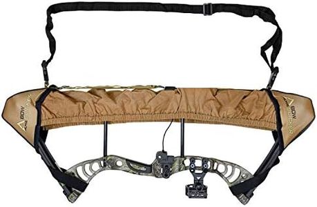 Slicker Weatherproof Bow Sling for Archery, Soft and Compact Bow Case for Hunting Gear Accessories, Cam and String Protector - Dark Earth Tan (G54)