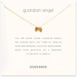 Dogeared Women's Guardian Angel Reminder Necklace, One Size, Sterling Silver, No Gemstone