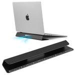 Psitek Laptop Cooling Stand Aluminium- Improved Cooling, Ergonomics, Stability, and Versatility - Compatible with MacBook and all Laptop, with Ruler, Version 2024