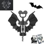 Bat Wine Opener with Wings,2-in-1 Wine & Beer Opener, Bat Bottle Opener, Alloy Dual-Use Beer Bottle Opener