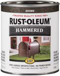 Rust-Oleum 239073 Stops Rust Hammered Finish Paint, Quart, Brown 32 Fl Oz (Pack of 1)