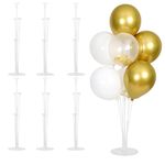 HPLYEL 6 Sets Balloon Stand Kit, Balloon Sticks Holder with Base Birthday Wedding Graduation Party Decortaions Table Centerpieces Balloon Arch kit