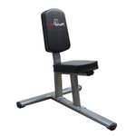 AmStaff Fitness TT1010 Utility Bench - Heavy-Duty Stainless Steel Frame, Non-Slip Rubber Feet, High-Density Padding | Ideal for Strength Training, Home Gym Essentials