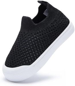BMCiTYBM Baby Walking Shoes First Boy Girl Walker Infant Sock Tennis Mesh Sock Tennis Mesh Sneakers Breathable 6 9 12 18 24 Months Black Size 12-18 Months Infant