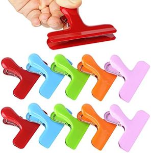Heavy Duty Metal Bag Clips - 10 Pack for Food Packages & Storage