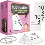 Star Education Subtraction Flash Cards, 0-12 (All Facts, 169 Cards) with 2 Rings by Star EducationTM