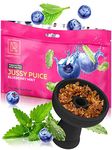 Shisha Flavor Blueberry Mint Blue Mist - 100 Gram - 3.5 ounce Hookah Shisha Tobacco Free Molasses Hookah Tobacco & Nicotine Free Shisha with Real Organic Shisha Hookah Flavors Blueberry Mint