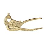 Kartique Brass Peacock Designs Supari Cutter Sarota Betel Nut Cracker in Gold Color Length 5 Inch