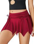 Avidlove Women Skirts Flowy Stretchy Mini Skirt Y2k Festival Outfits Lingerie Skirts Beach Short Skirt Summer Skirt