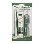 Dog Dental Care Kit (4 Pieces) -Dog Toothbrush and Toothpaste Beef Flavor &Puppy Teeth Finger Brush - Dog Teeth Cleaning Dental Care Kit- Plaque Remover for Dogs Teeth - Dog Breath Freshener