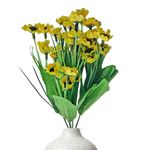 Kraft Seeds by 10CLUB Artificial Daisy Flowers | Yellow Daisy Flowers | 6 Stems | (Vase not Included)