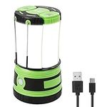 Lepro Rechargeable LED Camping Lantern, 1000lm Waterproof Tent Light with 2 Detachable Mini Handy Flashlight Torch, Perfect for Camping Hiking Outdoor Emergency, USB Cable Included