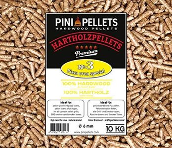 PINI Pellets di Legno Duro №3 Pizza Oven Speciali 10 kg per Pellet azionati forni Pizza