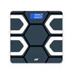 ANT Flora Fit Weight Machine for Body Weight Digital Bathroom Scale for Human body Weight measurement with Wide LCD Display Thick Tampered Glass for Home & Gym with 30 Months Warranty