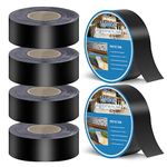 Butyl Joist Tape for Decking 2''×50', 6 Pack Weather-Resistant Deck Joist Tape, Waterproof Seal Antiseptic Butyl Joist Tape,Self-Adhesive Flashing Joist Tape for Wood Decks Beams Roof