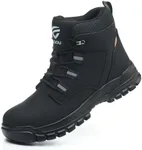 COOU Steel Toe Work Boots for Men W