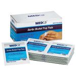 Alcohol Prep Pads, Sterile, Medium, 2-Ply Cotton Gauze - Individually Wrapped (100 Count)