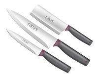 Cartini Godrej Soft Grip Kitchen Knives kit,3 Pc Set Set, Stainless Steel (AISI 420J2)