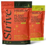 Strive Fertilizer Starter Kit Combo - Veg + Bloom General Hydroponic Nutrients - Premium Indoor, Outdoor and Soil Growing Plant Food - Enhancer - Booster for Vegetables, Succulents, Flowers