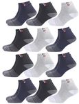 SJeware 12 Pairs Stripped Ultra soft Ankle Socks for Men & Women, Multicolor, Pack of 12, Free Size,104