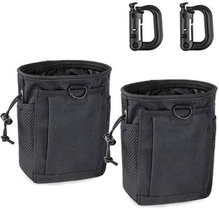 LIVANS Tactical Molle Dump Pouch, Magazine Recovery Pouch Drastring Ammo Bag Belt Utility Fanny Adjustable Military Holster Bag Outdoor for Airsoft Paintball Hunting Gear with D-Ring Grimlock