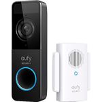 eufy Security, Video Doorbell (Battery-Powered) with Chime, 1080p, 120-Day Battery Life, Easy Installation, Encrypted Local Storage, No Monthly Fees (Requires Micro-SD Card)