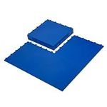 InOut Flooring 8 Blue Tiles - High Durability Colored Flooring Tiles - Interlocking training surface roller skate Indoor Outdoor dance floor tiles, basketball tiles multi sports floor hockey tiles