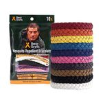 Bear Grylls Mosquito Repellent Bracelets | Crafted for Adventure | Adjustable Leather | DEET-Free | Long-Lasting Protection | Pack of 10