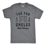 Mens The Fun Uncles State Champs T Shirt Funny Cool Uncle Champion Tee for Guys Mens Funny T Shirts Sarcastic T Shirt for Men Funny Uncle T Shirt Novelty Dark Grey M